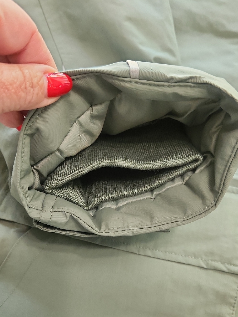 Lands' End Squall Waterproof Insulated Hooded Winter Parka Coat Spruce Green 2X - Picture 7 of 17